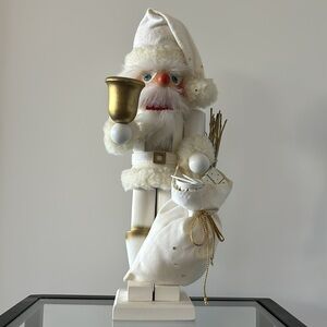White Santa Nutcracker